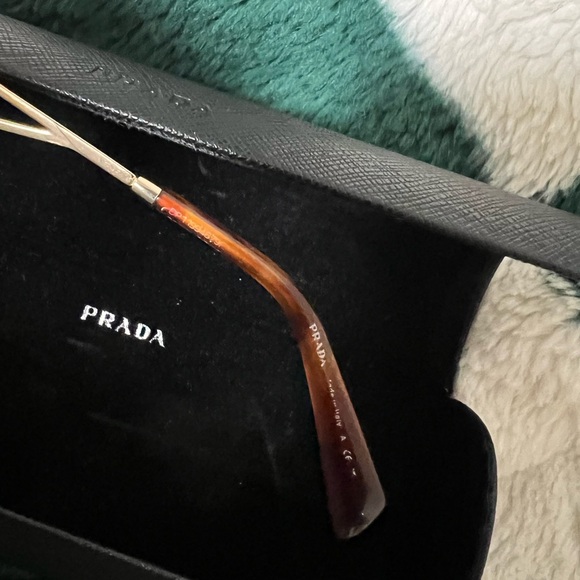 Gold Prada PR 59ZV eyeglasses sunglasses frames - Picture 3 of 7